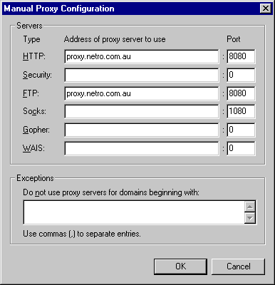 2nd Configuration Screen