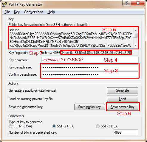 PuTTYgen (PuTTY Key Generator) Part II